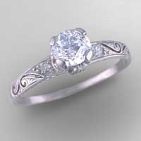 antique engagement ring