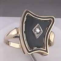 funky estate onyx ring