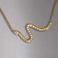 diamond snake necklace